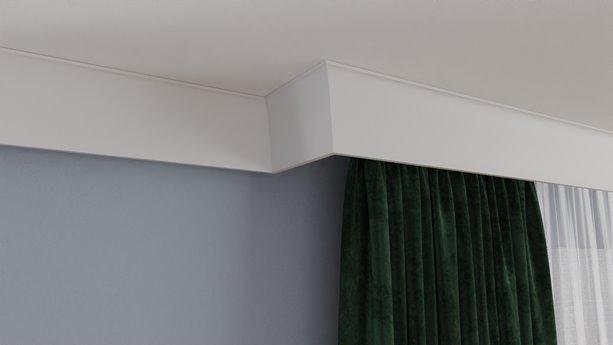 Maskownica karnisza DLM10 DECOREM z polistyrenu prosta zwężona 2m