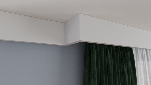 Maskownica karnisza DLM6 DECOREM z polistyrenu listwa prosta L 2m